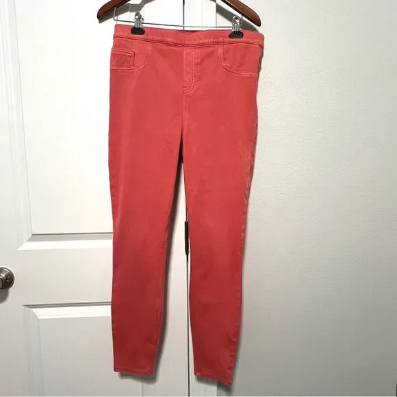 Spanx Pull On Mid Rise Burnt Orange Terracotta Skinny Jeggings Size XL - Picture 5 of 8